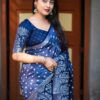 soft jute silk saree - Image 3
