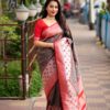 Silk Woven Saree With Zari Woven Design - Image 3