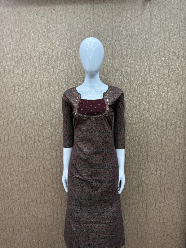 Cotton Kurti stiched with Cotton Lining - Image 2