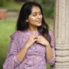 Pastel shaded three piece kurti set - Image 3