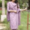 Pastel shaded three piece kurti set - Image 6