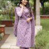 Pastel shaded three piece kurti set - Image 8