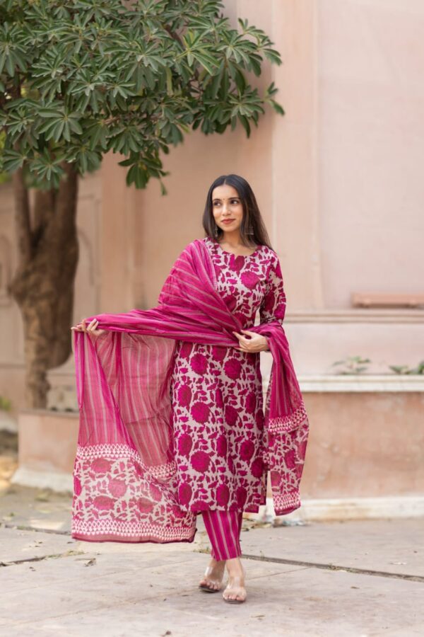 Casual wear pure cotton casual kurta pant - Image 7